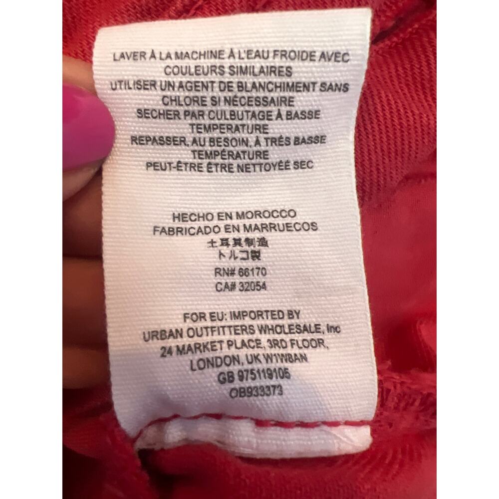 Free People Women’s Rumors Denim Jacket 
 Strawberry Red Size Medium - Picture 9 of 12